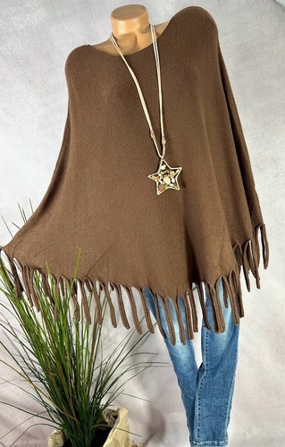 Damen strick poncho - damen, mit