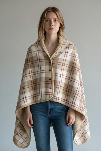 Damen poncho decke winter - damen, warm