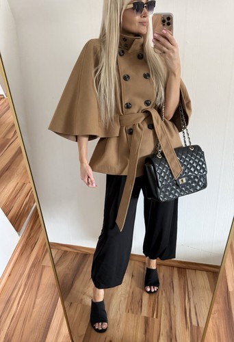 Neu cape poncho camel - cape,