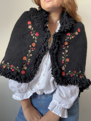 Vintage schottische woll cape - woll,