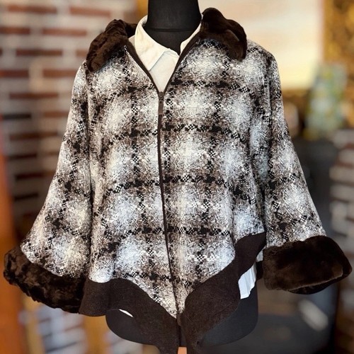 Vintage cape poncho - cape, jacke