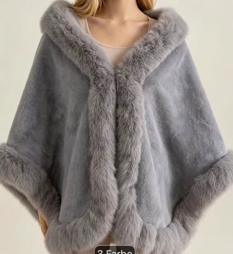 Damen cape poncho kurz - poncho,