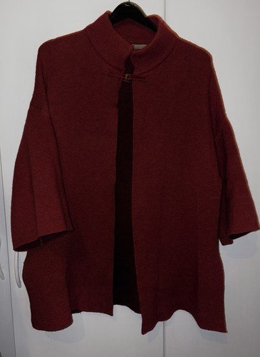 Poncho cape dunkelrot - poncho/cape, dunkelrot/weinrot