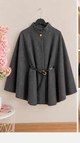 Damen poncho cape - damen, winter