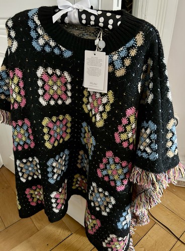 Frühlings poncho cape gr - /,