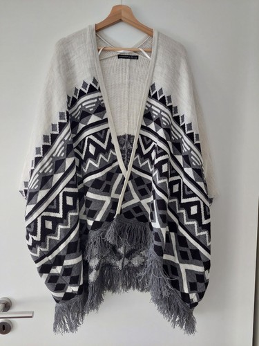 Poncho cape jacke strick damen - poncho,