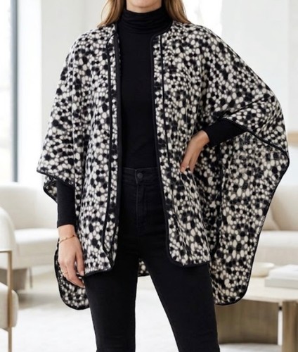 Oversize winter poncho cape - oversize,