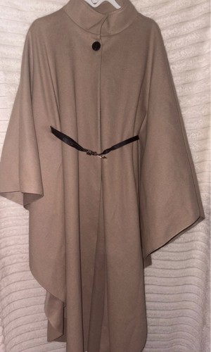 Damen beiges poncho - beiges, mit