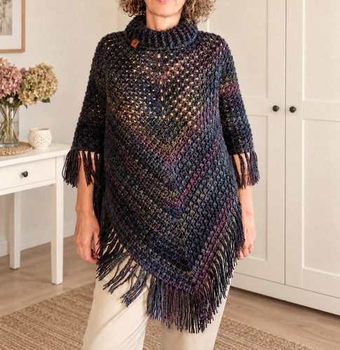 Damen poncho wolle häkeln - poncho,