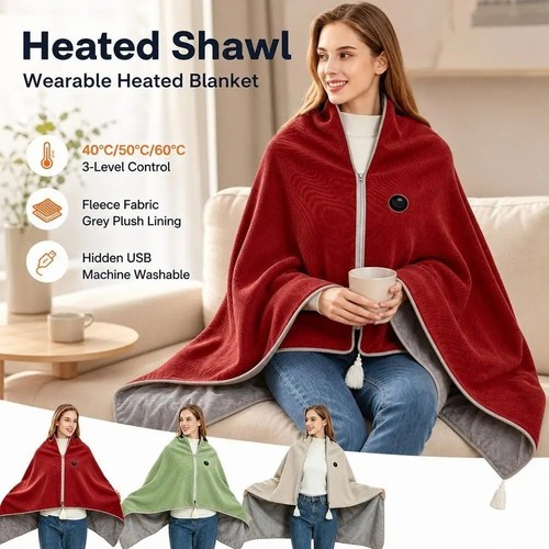 Beheizbarer fleece poncho - beheizbarer, für