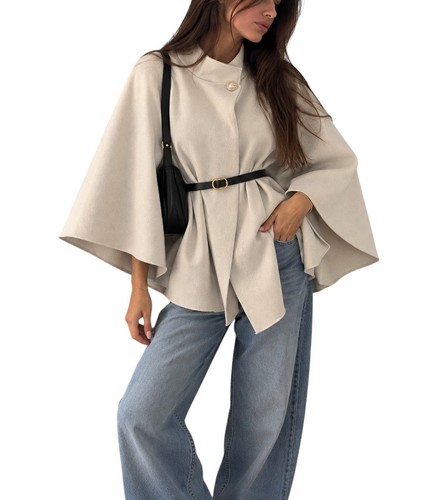 Poncho umhang damen beige - poncho,