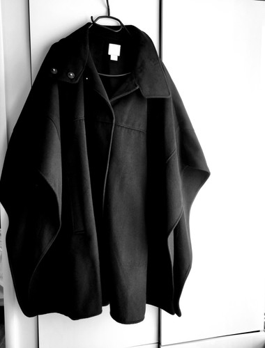 Poncho cape schwarz mit - cape,
