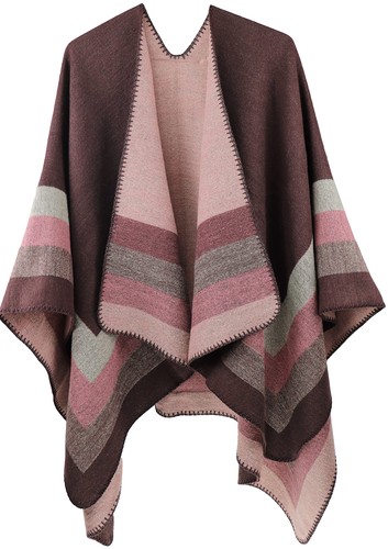 Damen poncho strick cape - damen,